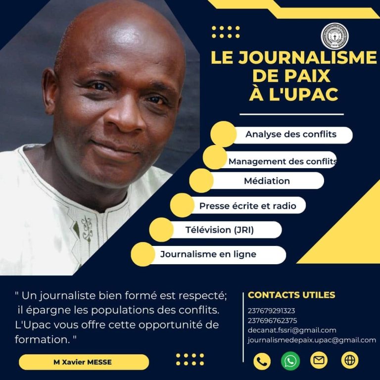 Témoignage sur le Journalisme de Paix à l'UPAC