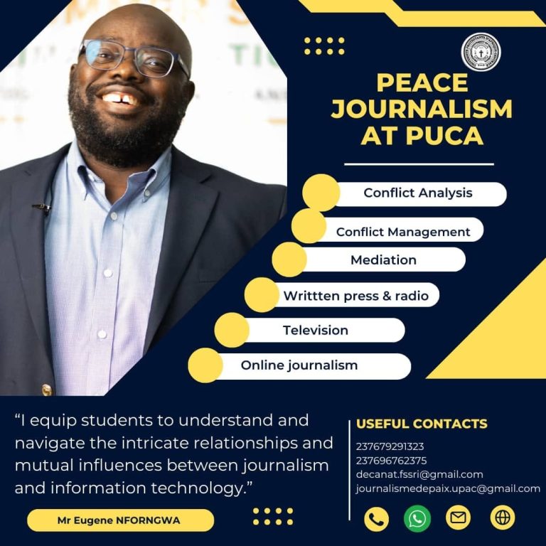 Témoignage sur le Journalisme de Paix à l'UPAC