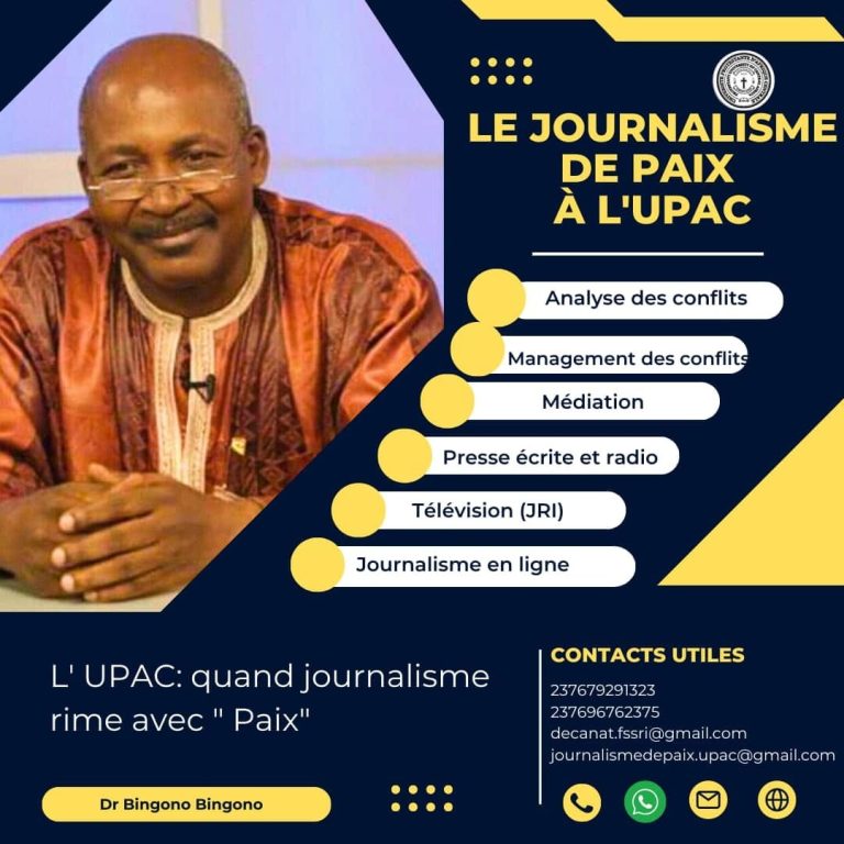 Témoignage sur le Journalisme de Paix à l'UPAC
